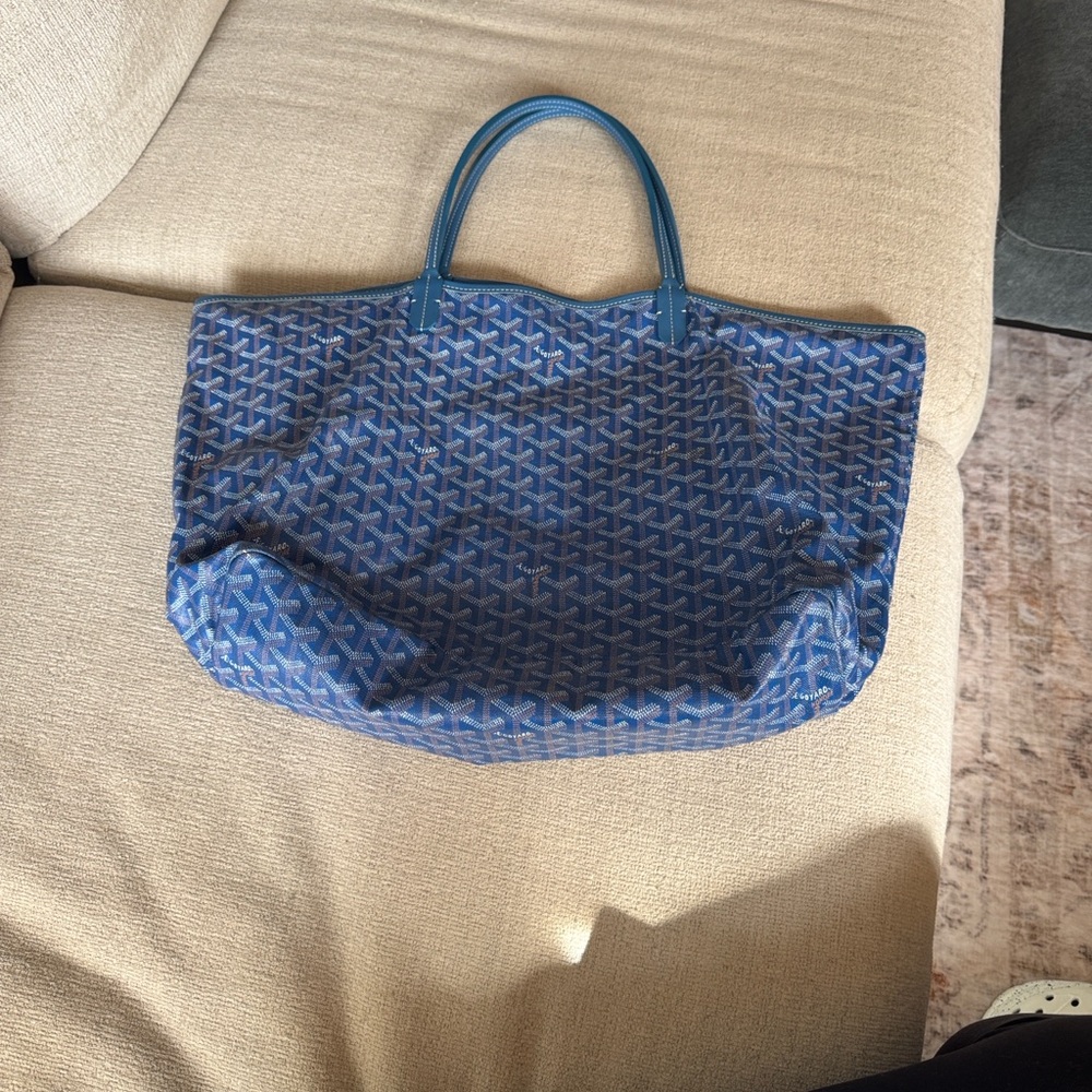 Blue Goyard tote